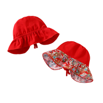 Baby 100 days full moon hat shawl shoulder pure cotton shade spring summer and autumn in pure cotton hat