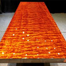 Size: 263*95*9 5 Ba flower solid wood board log tea table Tea Board boss Office conference table