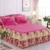 Khăn trải giường nhiệt giường váy flannel mảnh nhung dày luật mùa đông 1.8m2.0 m Coral Levin cashmere 1.5 - Váy Petti