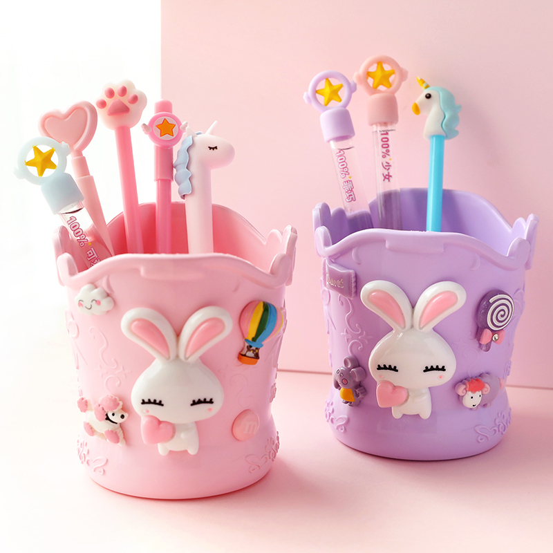 Creative often cute pen barrels for children in the board of children's student stationery desktop cosmetics