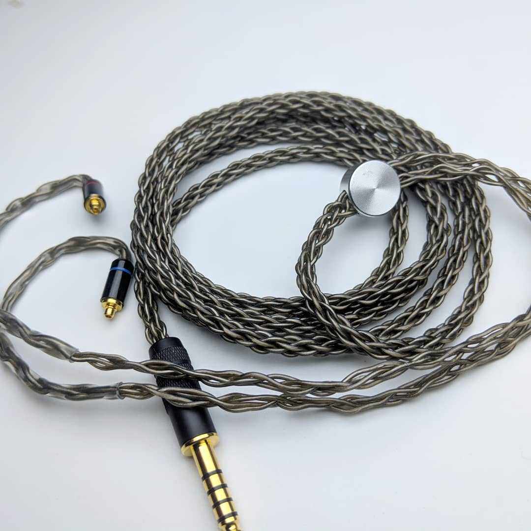 Sterling silver 8-strand braided cord 0 78 mmcx imie a2dc 2 5 4 4mm balance sheng ji xian Lyx2