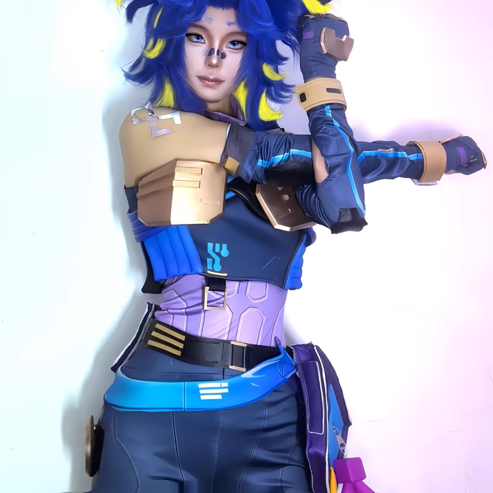 Fearless Contract Neon Cosplay Costume Valorant Neon Game Anime Cosplay Full Set