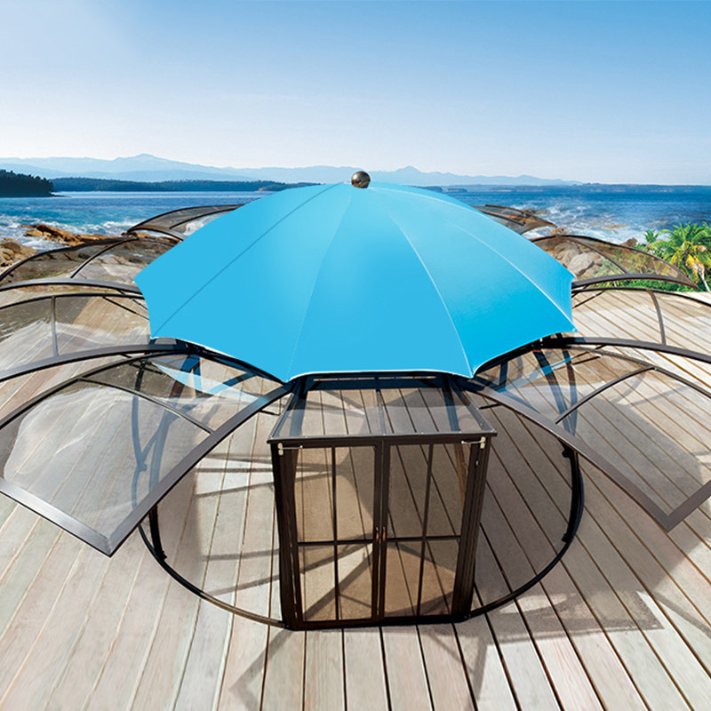 Outdoor Leisure Cool Pavilion Outdoor Round Art Greenhouse Hotel Holiday Village Quality Villa Garden Courtyard Pavilion