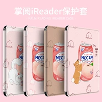 Розовый милый Corgi Dog Rabbit Cat Palm Reading A6 Защитная обложка Ireader Youth E -Book Light Yuexiang Версия C6 E -бумага книга Shell Dramnant Leather Case Anti -Fall Light Reader