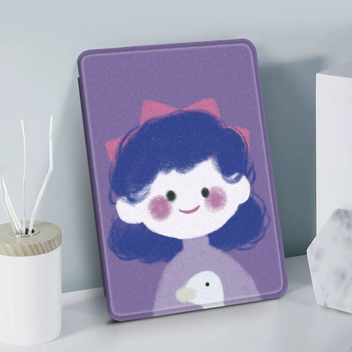 Сиреневый милый креативный защитный чехол, электронное высокое чтение, силиконовые чернила, 6 дюймов, генерирование электричества