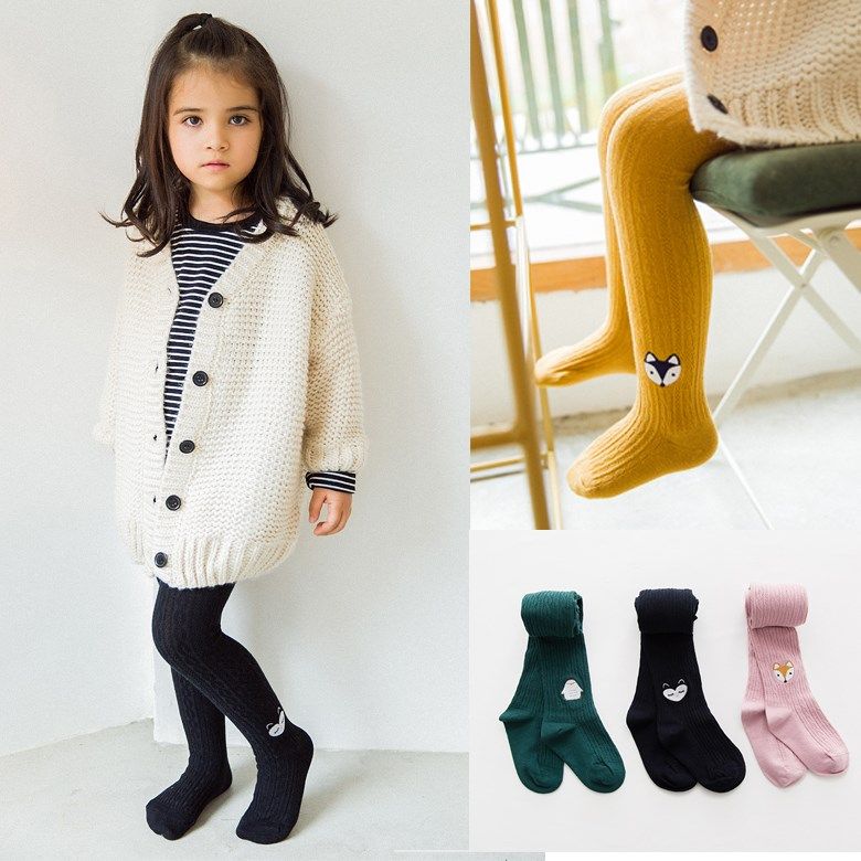 Early autumn 100 Lap Printed Girl Pants Socks Girl Baby Girl Thin even footed Korean version CUHK Scout