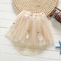 Short skirt baby skirt fresh beautiful young children cute girl white gauze skirt skirt new skirt foreign style