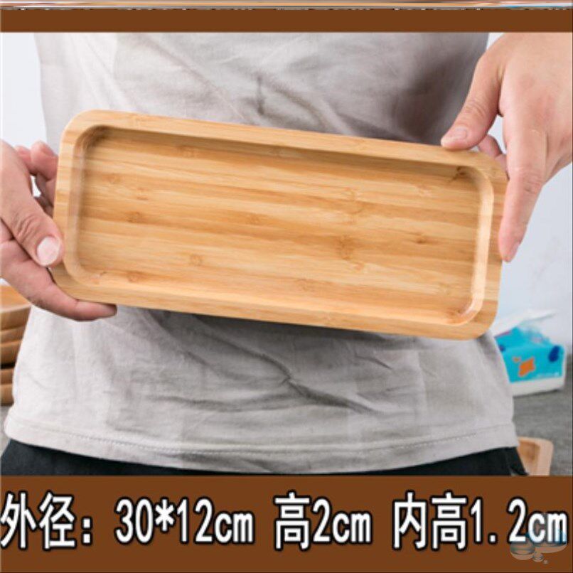 Stainless Steel Wooded Hotel Retro Dishes Home Kitchen Delicate Bamboo Delivery Hotel Tea Set New Generic