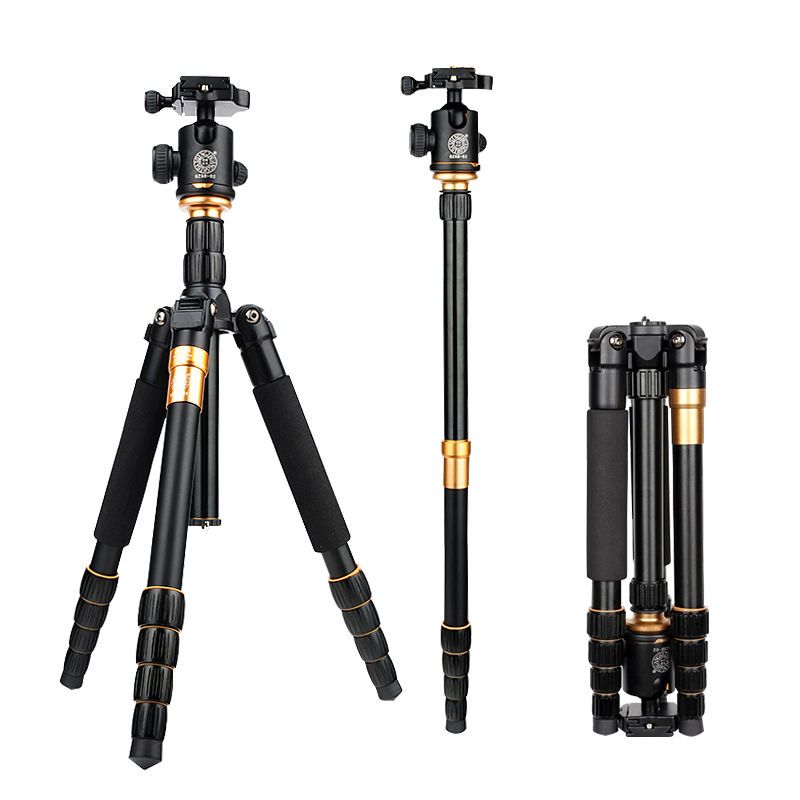 Light fitting era Q222 single counter camera portable tripod micro single photo slide rail bracket selfida live corner stand