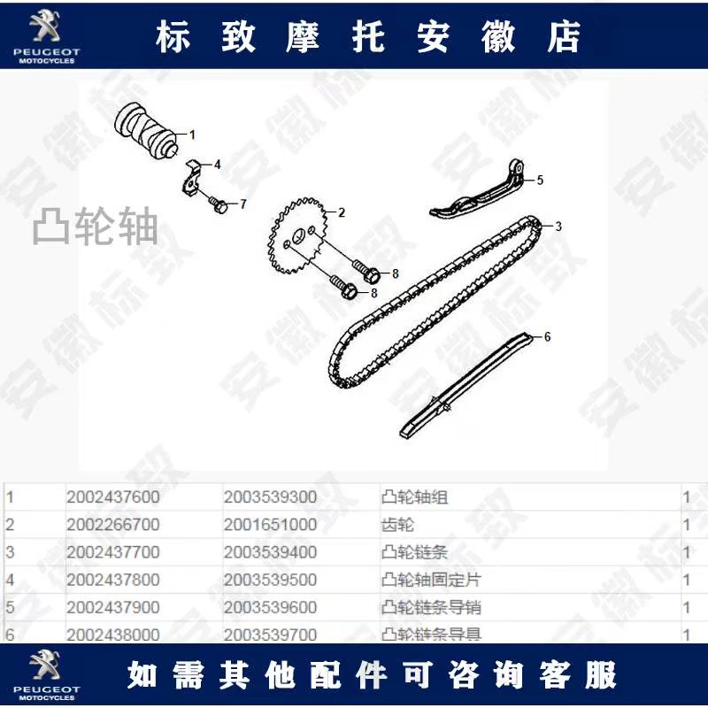 Peugeot SF4 mô tô làm mát bằng nước trục cam cố định bánh răng cam xích dẫn hướng bánh xe và bộ trục - Xe máy Gears