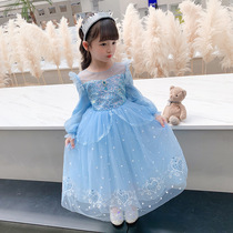 Snow Chic Edge Love Sand Princess Dresses Girls Summer Dress Dress New Children New versions Birthday Dress dress Summer
