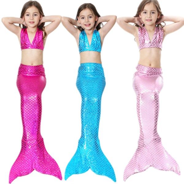 New mermaid tail children's clothing Girls swimsuit Princess summer swimming suit girls beach bikini