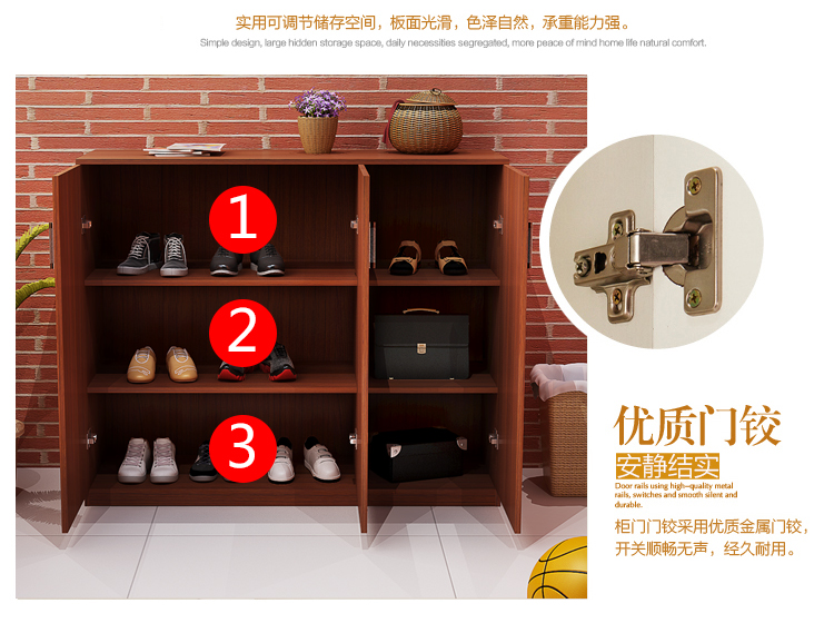 tủ ban công với nội các cửa tùy chỉnh tối giản tủ bảo quản ngắn tủ giày bếp tủ khoang găng tay găng tay hiện đại - Buồng tủ nhựa đựng giày