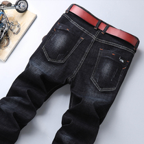 Summer new mens jeans 2021 new stretch slim straight loose business casual long pants trend