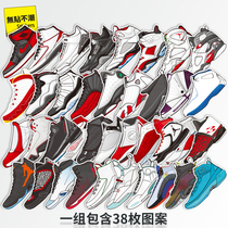 38 photos of aj shoes trendy brand luggage suitcase stickers trolley case laptop skateboard guitar waterproof