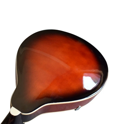 Bảng điều khiển vân sam lỗ tròn màu đỏ tía M200 với phụ kiện 7 món đàn mandolin tám dây Nhạc cụ phương Tây mandolin - Nhạc cụ phương Tây