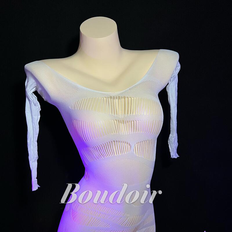 In the Deep Recesses, There Is a Subtle yet Alluring Stretchy Shapewear Bodysuit with Sexy Shoulder Straps, Body-Hugging Mesh, and Cut-Out Short Skirt In the Deep Recesses, There Is a Subtle yet Alluring Stretchy Shapewear Bodysuit with Sexy Shoulder Straps, Body-Hugging Mesh, and Cut-Out Short Skirt