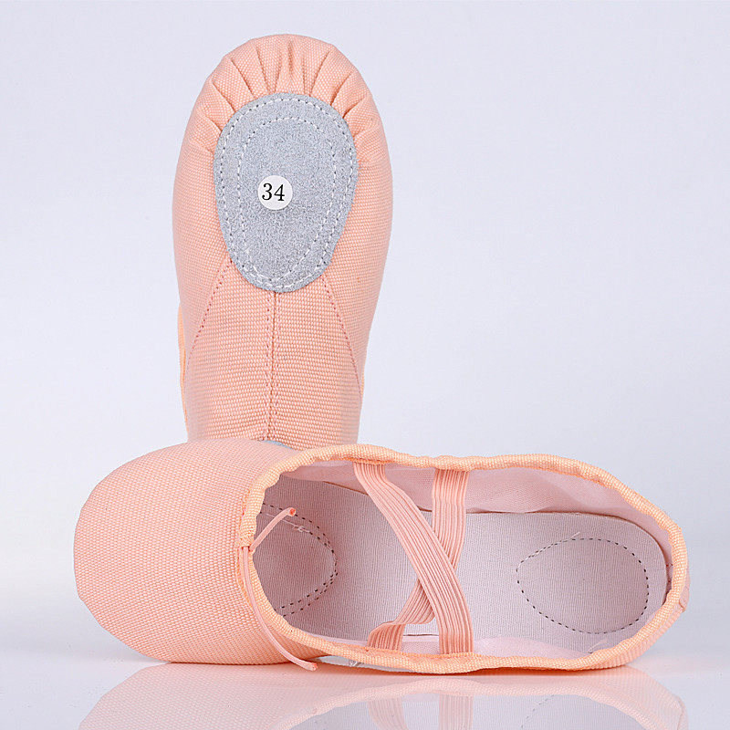 Dancing girl cat claw female national Chinese ballet dance male practice body adult tie-free soft-soled dance shoes