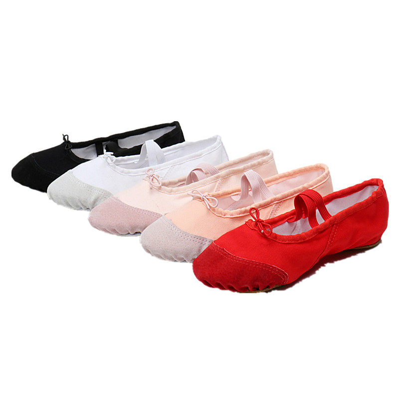 Leather Head Children's Baby Ballet Dancer Pink Cat Paw Gymnastics Folk Dance Shoes Adult Dance Shoes