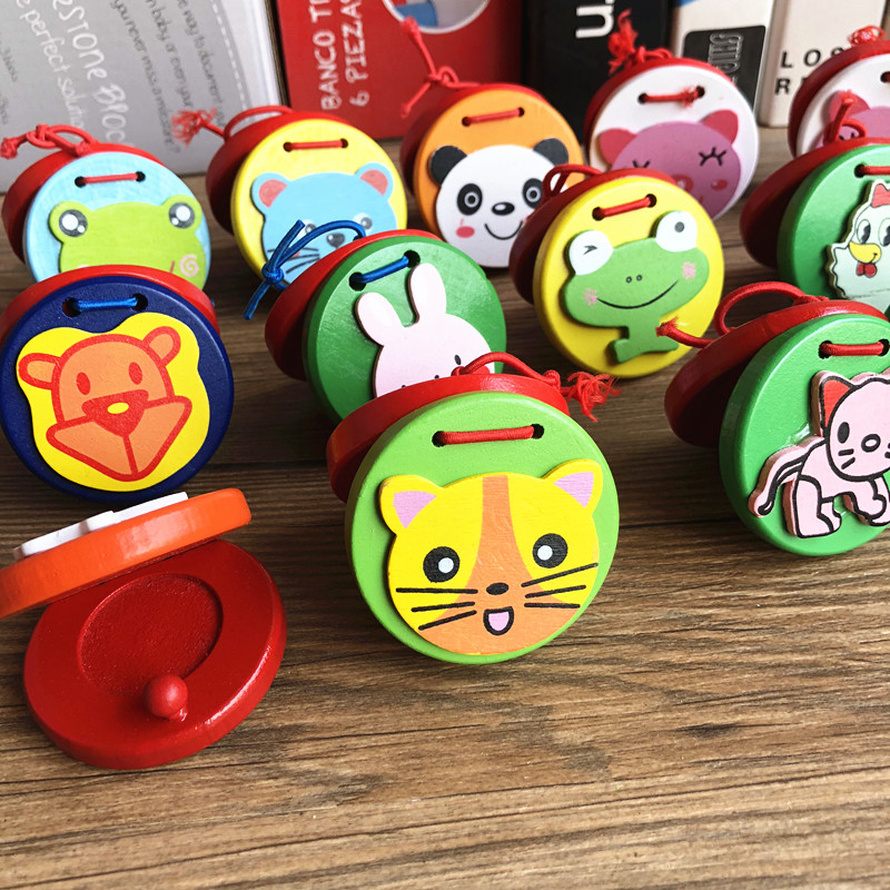 Nhạc cụ trẻ em bằng gỗ đặt phiến gỗ tròn nhảy ván trẻ sơ sinh nhạc bé đồ chơi nhạc cụ gõ vương quốc đồ chơi
