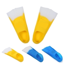 Swimming fins special for children freestyle mens diving and snorkeling professional breaststroke short fins training duck feet silicone