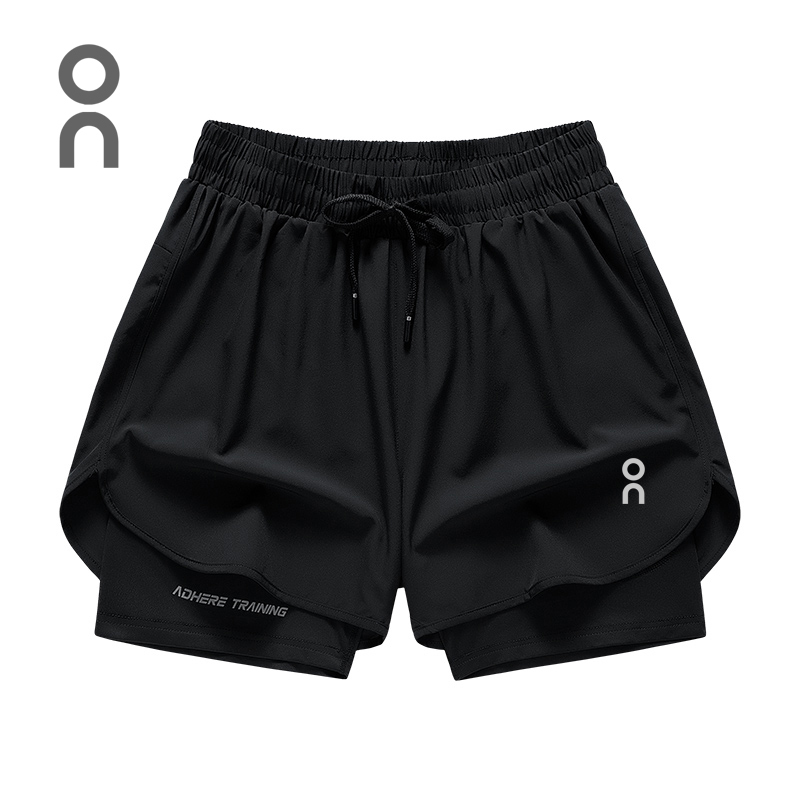 Two-In-One Summer Sports Shorts for Men and Women, Quick-Dry, Three-Point Running Training Fitness Shorts with Lining, Anti-Exposure for Athletics