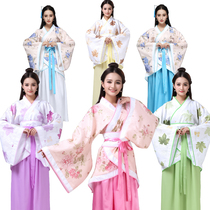 Happy seven fairies ancient costumes with a full set of ancient costumes female Hanfu court Princess Lady cos clothing Little Dragon Girl