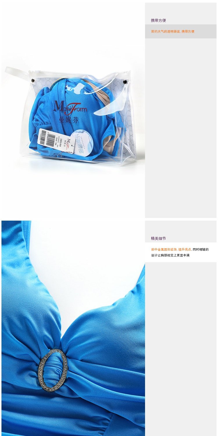 Áo tắm bà Manifin Áo tắm Xiêm Boxer Thời trang Sexy Deep V Áo tắm Nữ F - Bộ đồ bơi One Piece áo tắm liền thân màu đen
