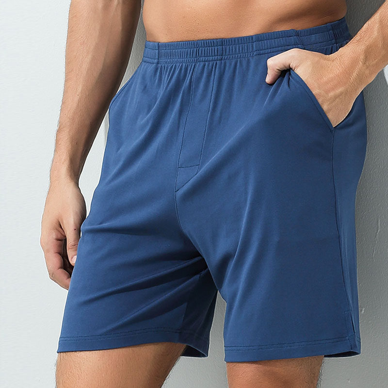 Ice silk modal summer men's pajamas casual home pants loose shorts can be worn outside five-point pants home casual shorts