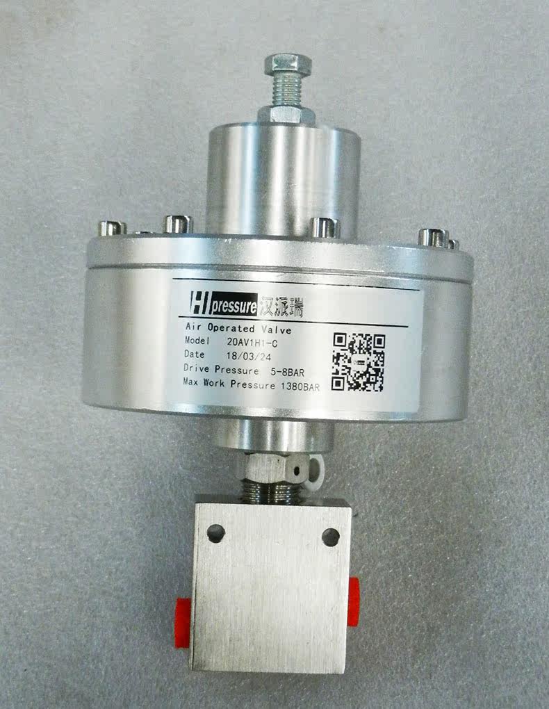Ultra-high pressure air control valve High pressure test air control stop valve Maximum pressure up to 400MPa Normally open Normally closed Optional
