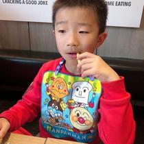 Mouth eating anti-neck splash water-saving towel same style paper adjustment little red book hanging artifact drying adult clip powder 37290 cartoon