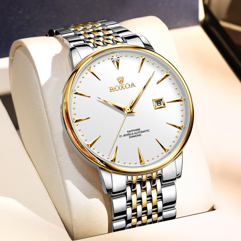 Swiss Genuine Rolex Men's Watch, Original Imported Fully Automatic Mechanical Watch, Ultra-Thin Luminous Men's Watch, Waterproof Watch
