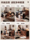 French-Style Vintage Dressing Table and Chest of Drawers Integrated into the Bedroom, Retro Solid Wood Makeup Table, High-End Bedside Storage Cabinet