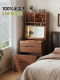 Solid wood dressing table small makeup table bedroom modern simple small apartment bedside table storage cabinet integrated flip