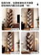 Solid Wood Creative Tree-Shaped Bookshelf Storage Rack, Narrow Floor-Standing Living Room Bookcase, Wall-Mounted Integrated Corner Storage Shelf
