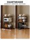 Corner Storage Rack, Floor-Standing Corner Shelf, Multi-Layer Storage Rack for Bedroom, Storage Cabinet Beside Desk and Wall, Vertical Optical Axis
