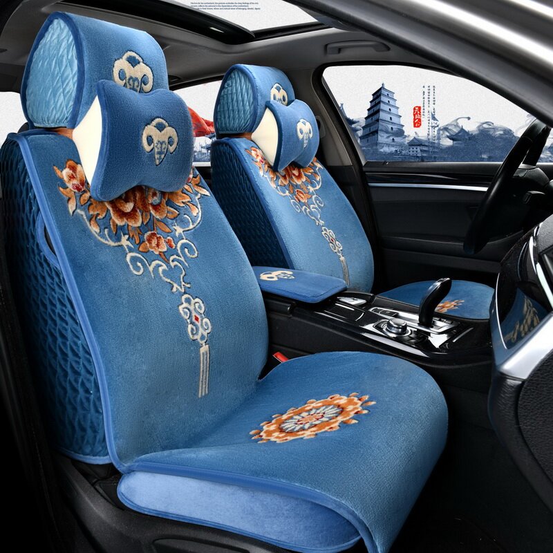 Winter carpet pure wool cashmere Four Seasons GM full surround car seat cushion Tibetan car seat cover Hengyuanxiang car cushion