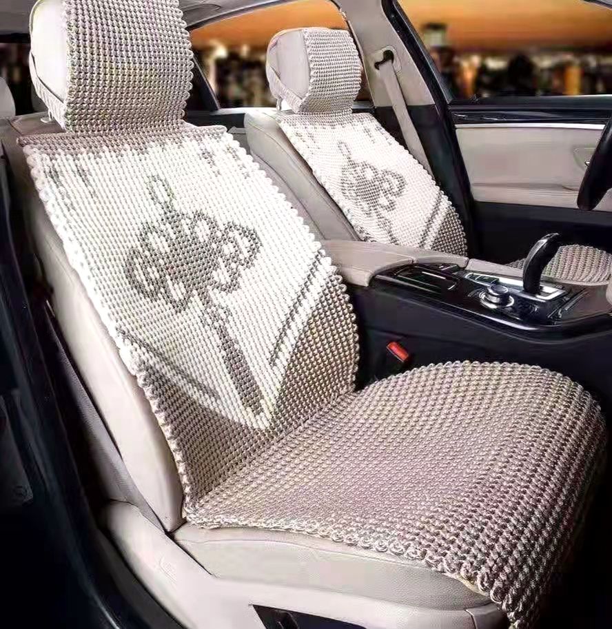 Car Cushions Summer Cool Mat All Half Bag All Season Universal Car Saddle Chair Sleeve Ice Silk Linen choreography cushion ventilated and breathable