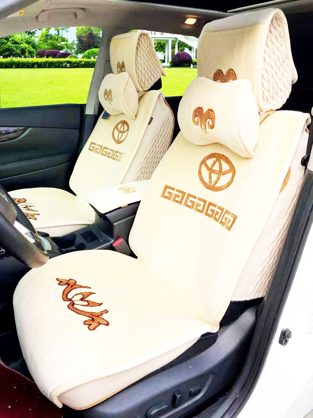 Pure Wool Cashmere Carpet Style All Season Full Surround Universal Car Cushions HIDDEN CAR CUSHION TOYOTA FUS SEAT COVER