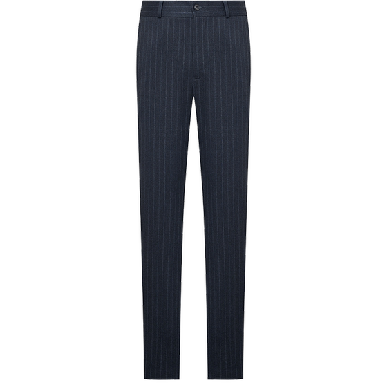
[Knitted Stretch Print] Announcement Bird Autumn New Style Men's Business Casual Sports Trousers Striped Pants Men's