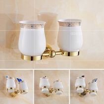 European-style toilet rinse cup holder household water cup holder hanging toothbrush holder couple cup holder free of punching