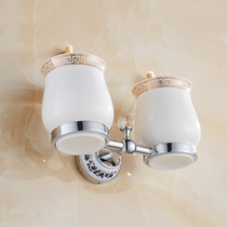 European-style wall-mounted cup holder household storage mouthwash cup brushing cup washing holder mouthwash cup bracket wall hanging without punching