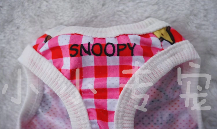 Spot Snoopy Snoopy Lưới Dog Quần áo Mùa xuân và Mùa hè Vest Teddy Bomei Quần áo thú cưng VIP - Quần áo & phụ kiện thú cưng