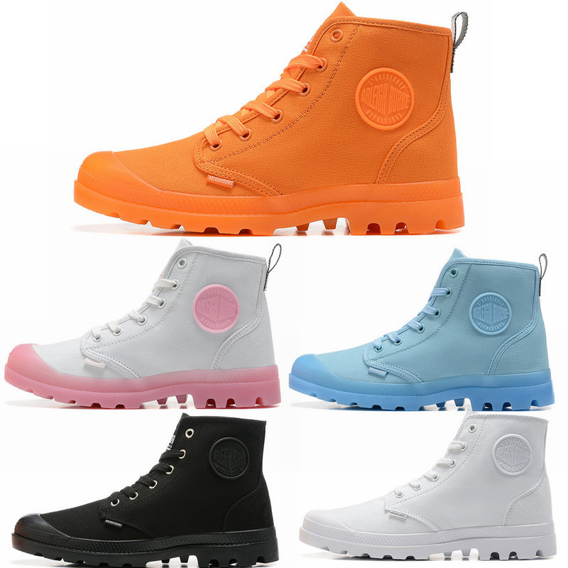 Alibek Men's High-Top Canvas Shoes Genuine Couple's Martin Boots Palad French Trendy Brand Outdoor Women's Shoes