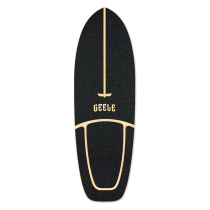 Geele Land Surf Skateboard Single Teething Size Fish Board Maple Wood Surface Log Brush Street Board Wooden Professional Board