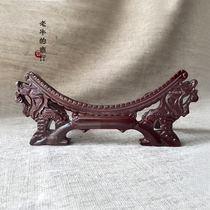 Ssangyong head decorative porcelain plate bracket ceramic plate shelf polyester rack viewing tray seat tray bracket