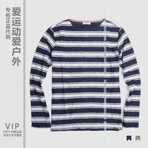 Triple Fold VIP Special Spring Autumn winter AIGLE Ai high male pure cotton mill wool light weight comfortable long sleeve round neck T-shirt