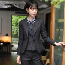 Norman Ji Fashion Business Career Suit Individuality 100 Hitch Four Sets Temperament Elegant Suit Infamous Woman New