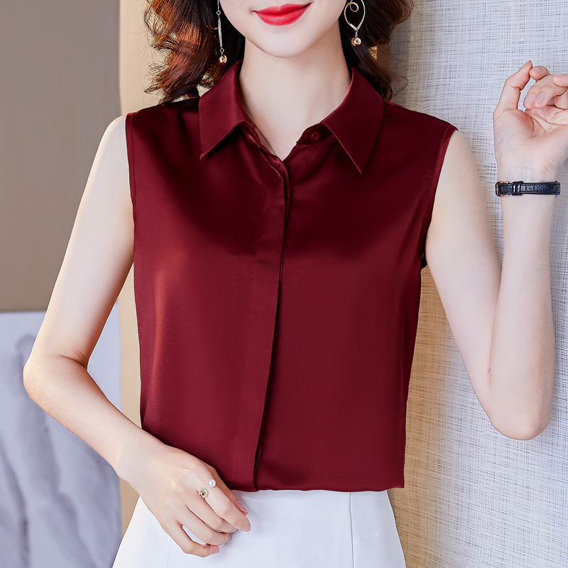 White Shirt with Fake Collar for Women, Sleeveless Inner Layer for Autumn and Winter, Stylish Top, Shirt Collar, Base Layer for Women