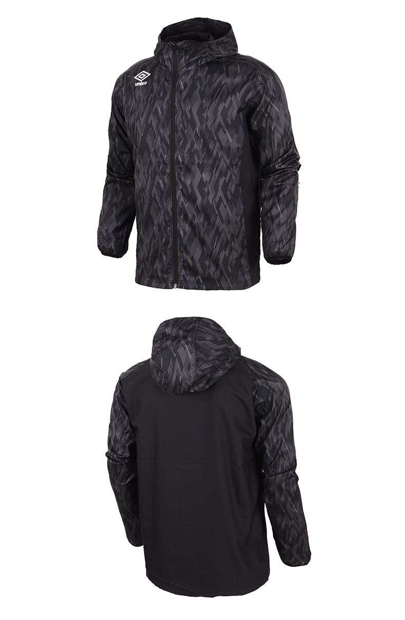UMBRO yinbao 2019 mùa xuân nam mới đội mũ trùm đầu giản dị áo gió nam áo khoác cardigan thể thao - Áo gió thể thao áo khoác gió nam mỏng